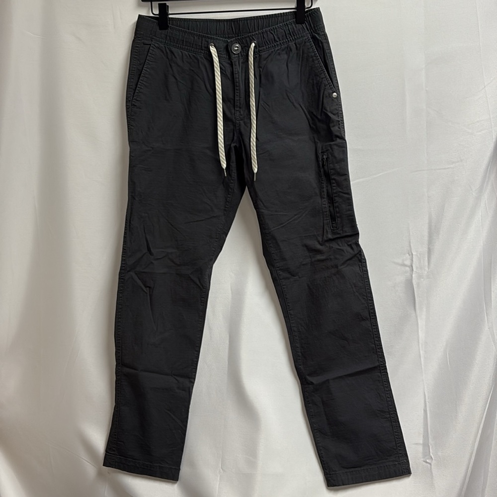 Vuori Ripstop Ankle Pant Charcoal Gary Size Small Large View 2